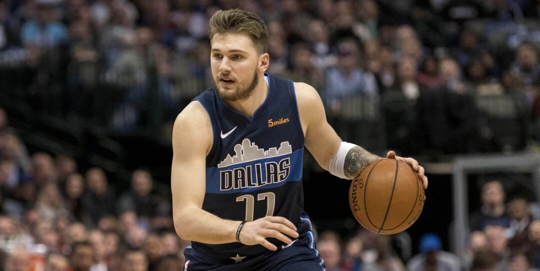 Luka Doncic, durante un partido con los Mavericks