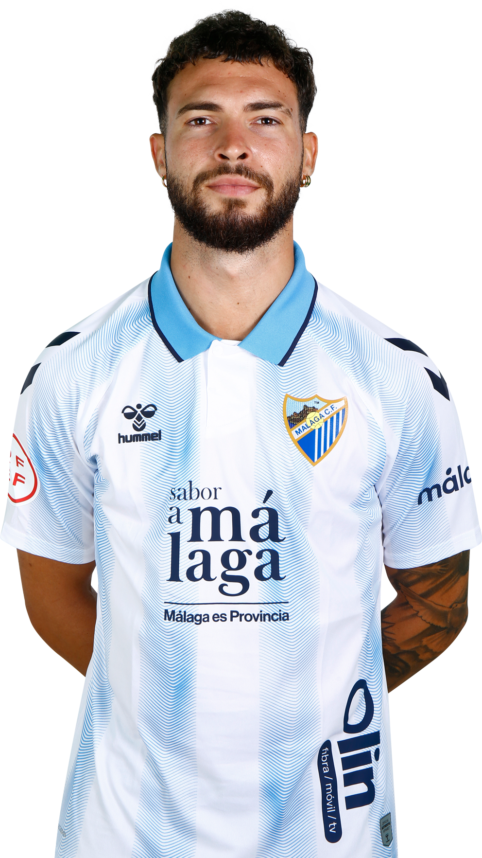 El defensa del Málaga Dani Sánchez, renueva por una temporada más