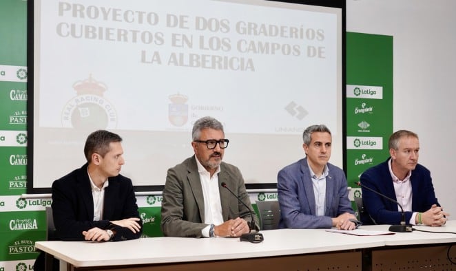 Mario Iglesias, Víctor Diego, Pablo Zuloaga y César Anievas, en La Albericia