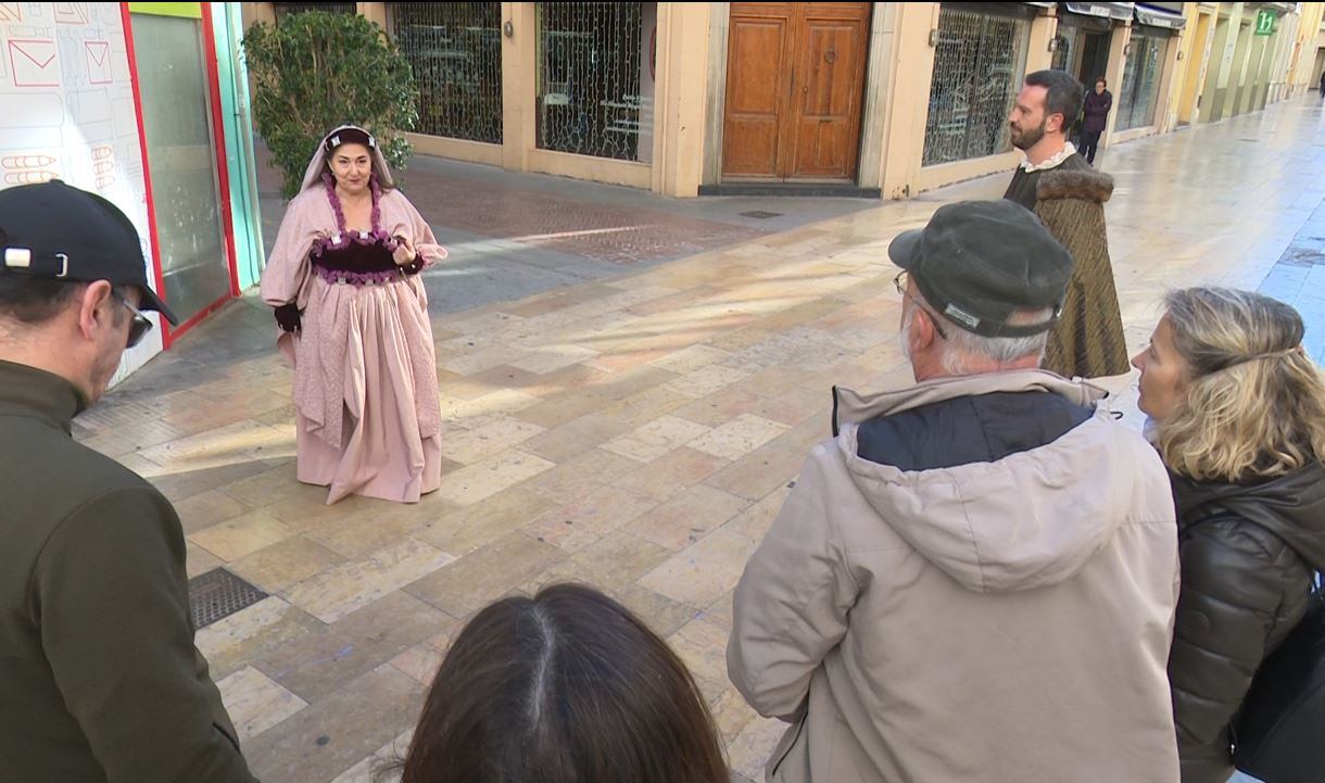 Visita guiada teatralizada realizada durante la Fira Borgiana.