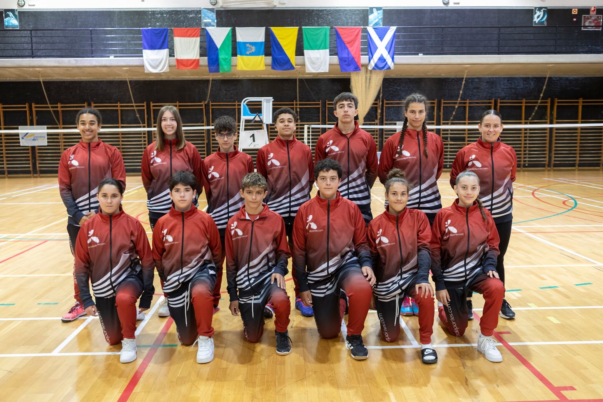 Los jugadores del Lanzarote Raqueta Club.