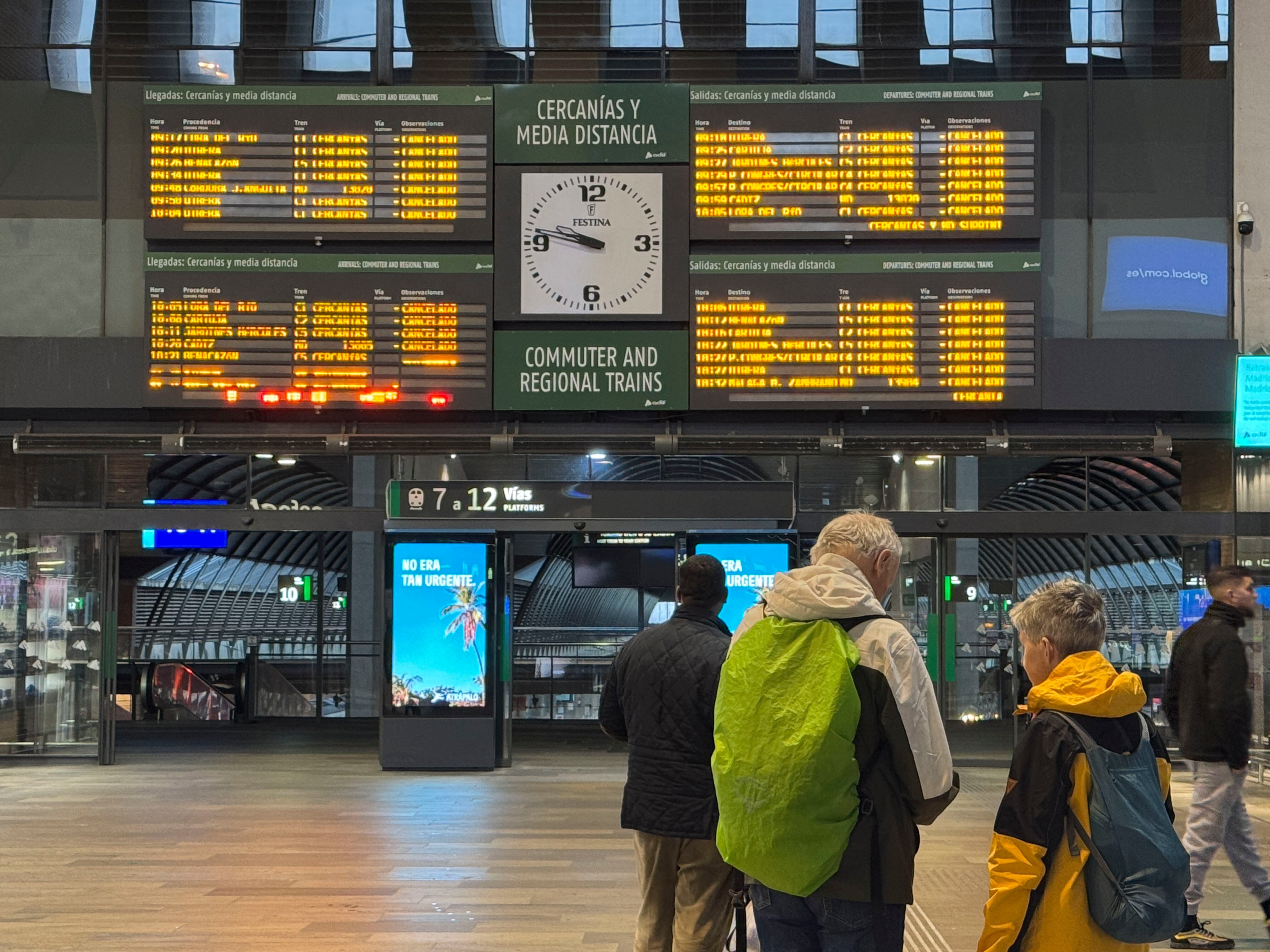 Estación de la estación de Santa Justa en Sevilla, este jueves