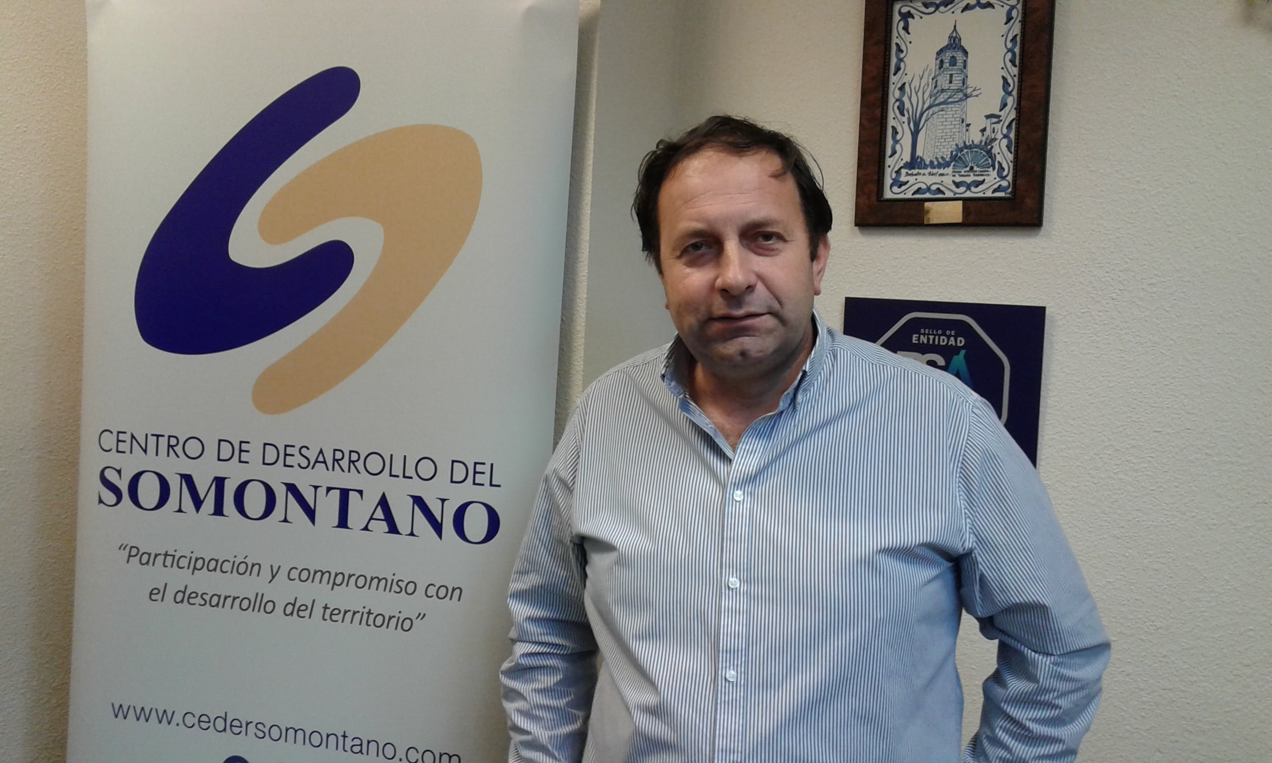 Mariano Altemir es el presidente del Ceder Somontano