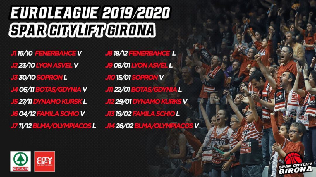 El calendari de partits