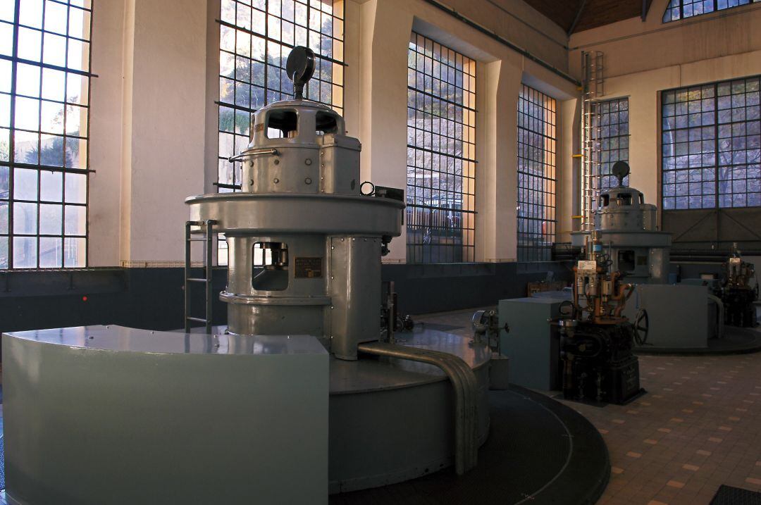 Sala de màquines de la central hidroelèctrica de FEDA.