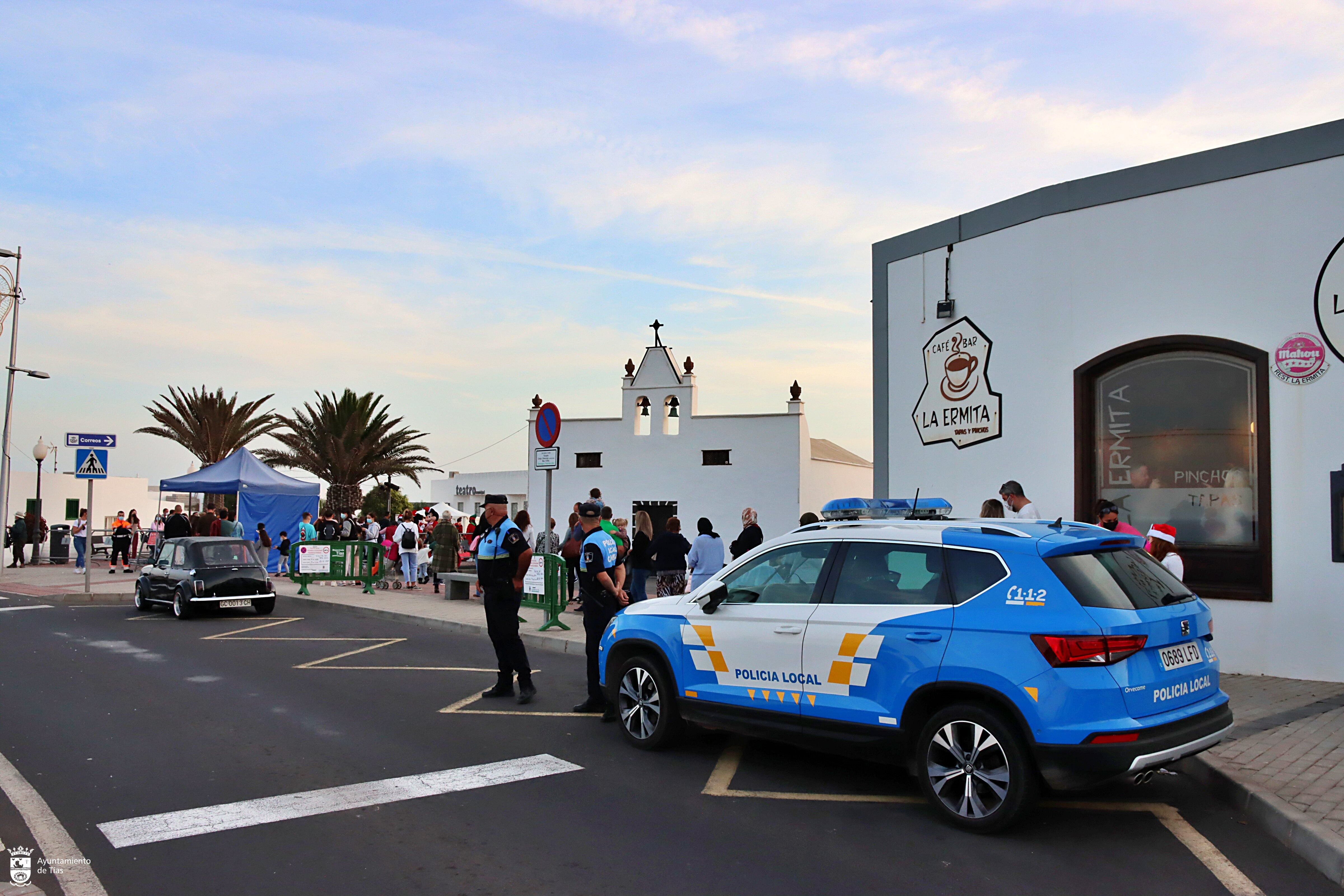 Agentes de la Policía Local de Tías.
