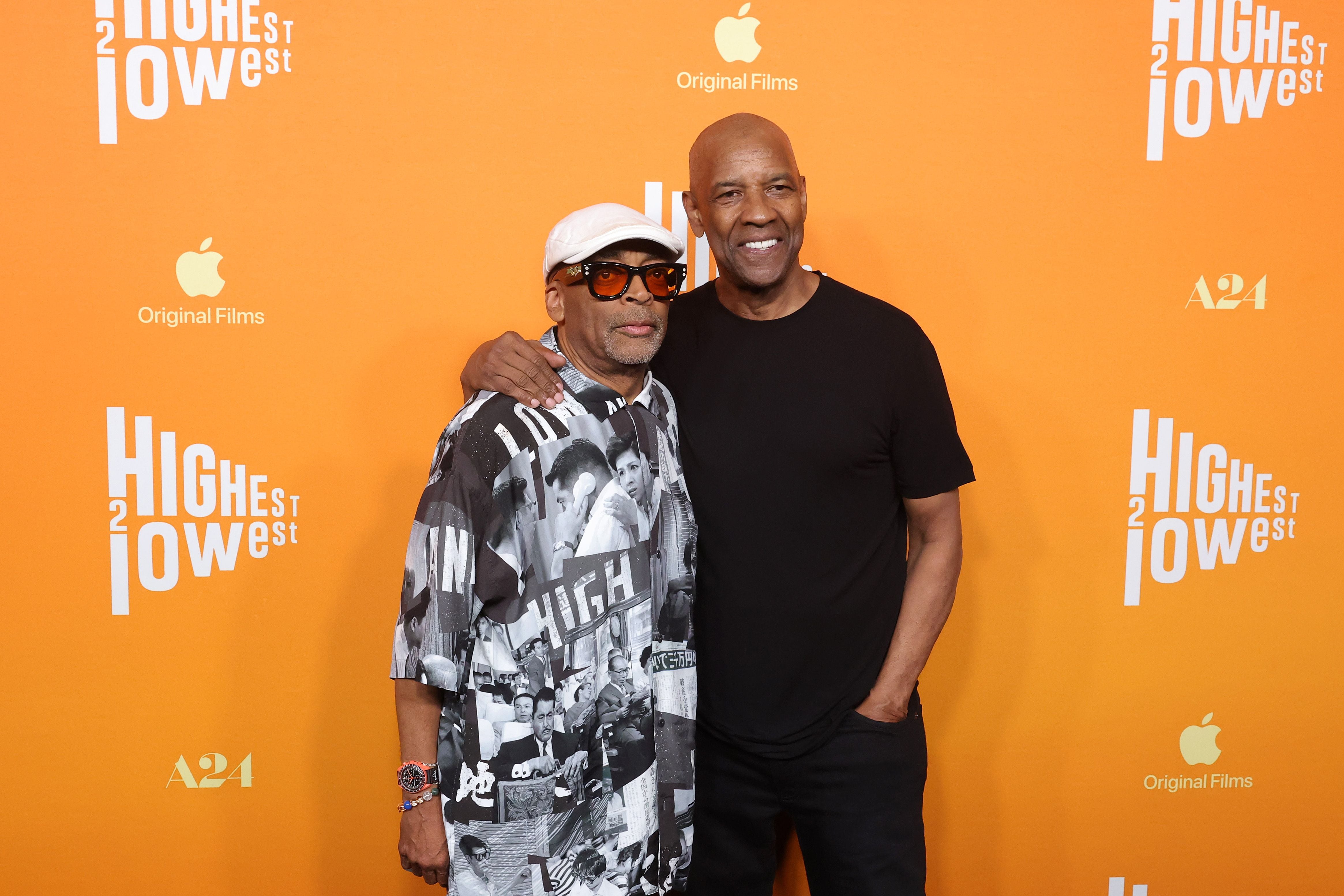 Spike Lee y Denzel Washington presentan 'Del cielo al infierno' en Los Ángeles (Photo by Kevin Winter/GA/The Hollywood Reporter via Getty Images)