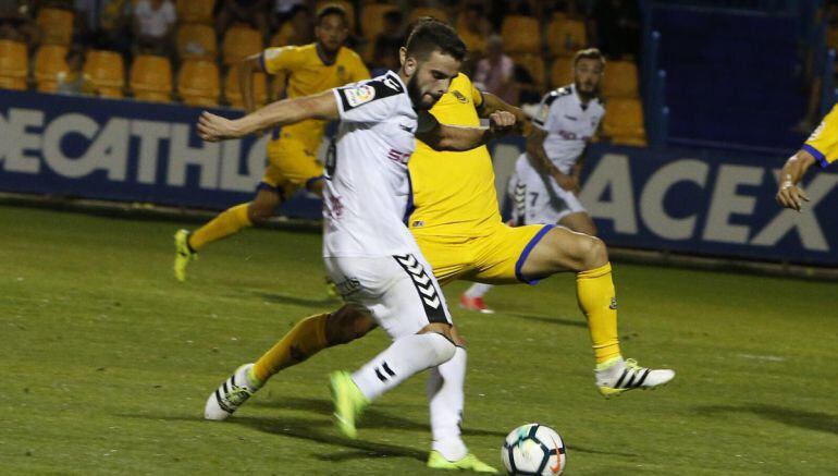 El jugador, en un partido esta temporada frente al Alcorcón