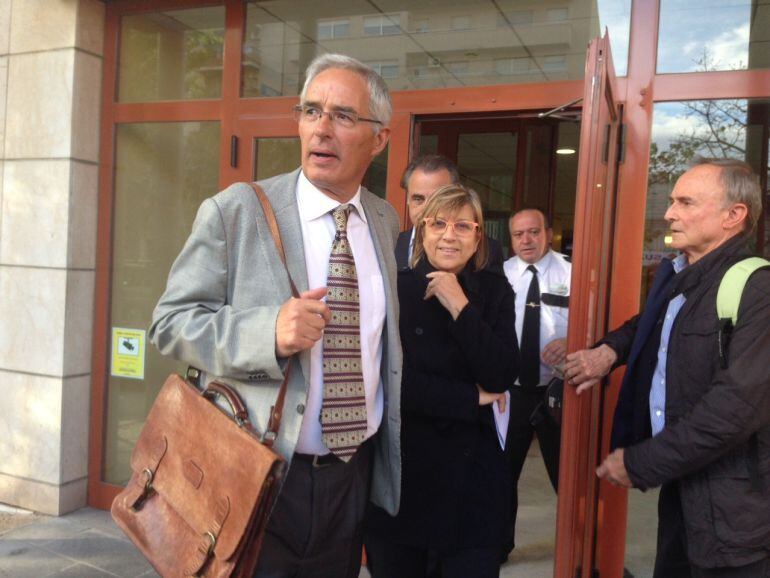 Teresa Gomis després de passar a disposició del jutge del cas INNOVA