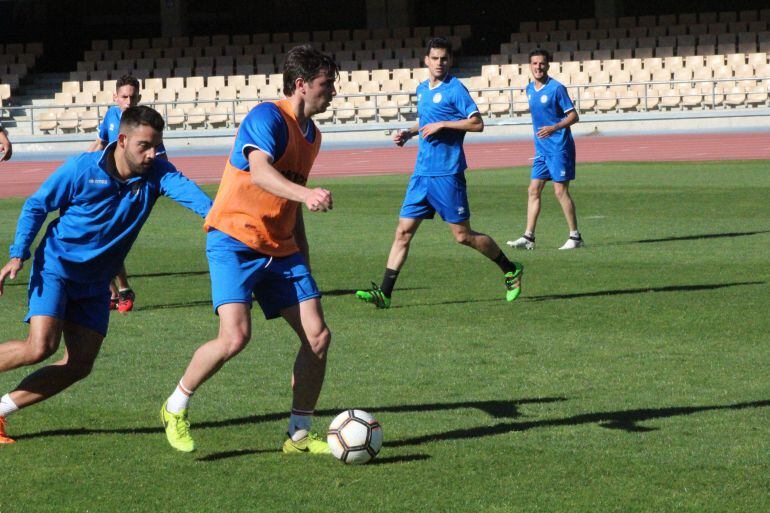 Imagen de un entrenamiento la semana pasada en Chapín
