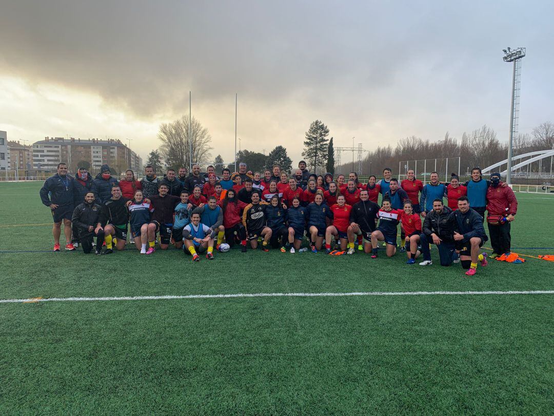 Entrenamiento de la selección española femenina