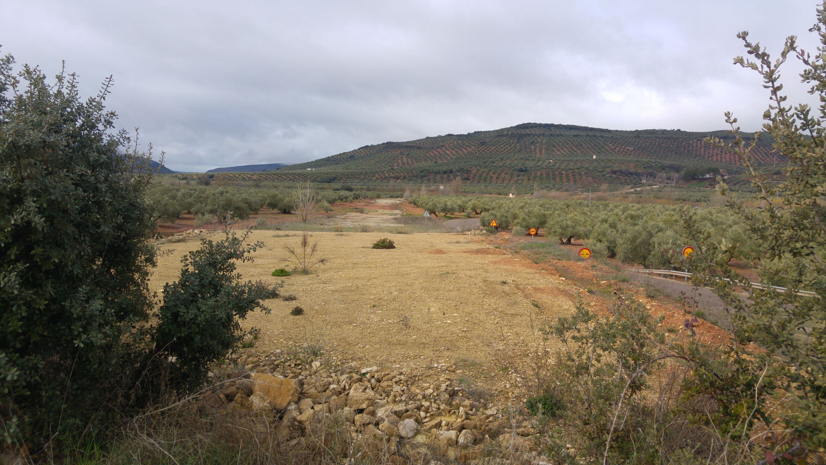Tramo en obras de Sorihuela