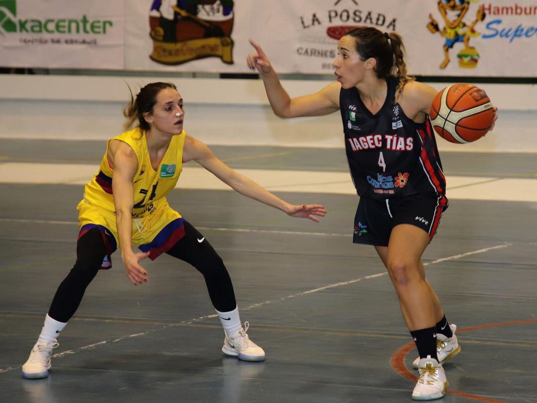 Sara Duarte en un partido de la pasada temporada.