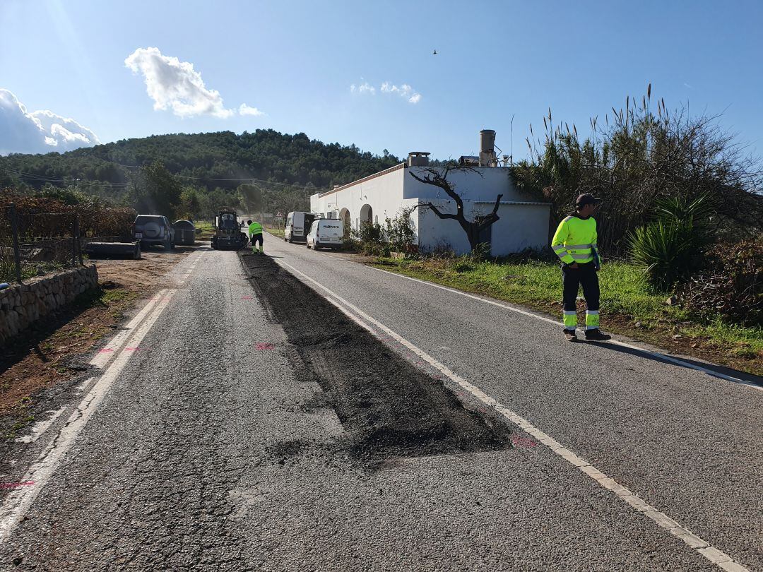 Imagen de los trabajos en la zona