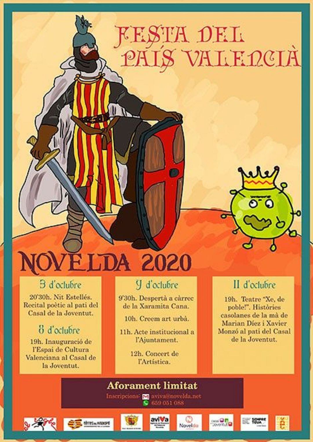 Cartel de los actos 9 octubre Novelda