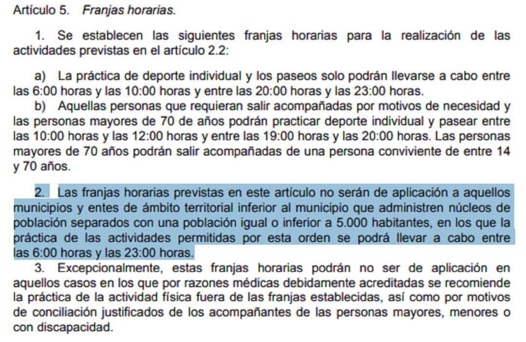 La norma permitiría paseos y deporte individual sin restricción horaria en El Espinar, La Granja y Palazuelos