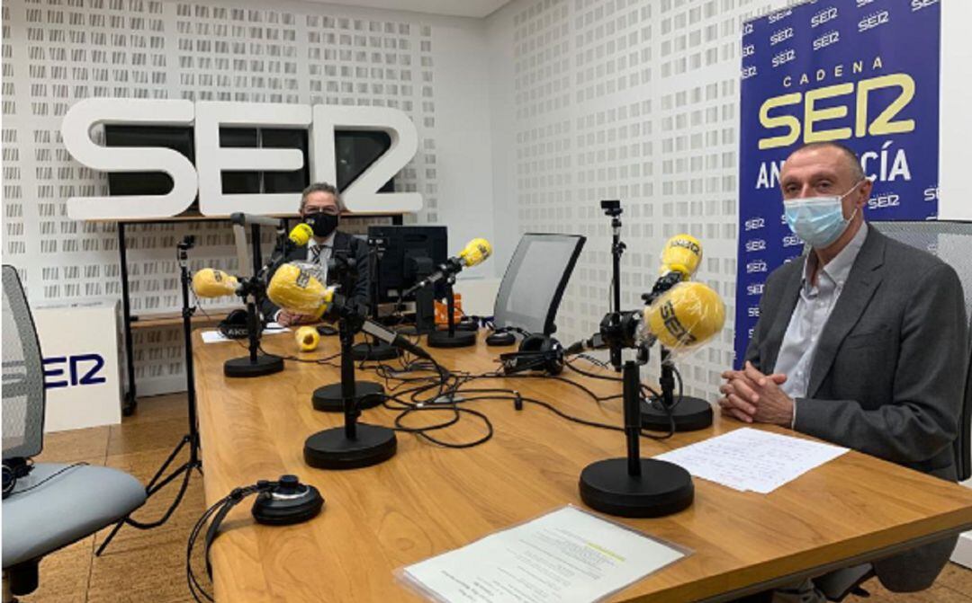 Salomón Hachuel y Jaime Palop, consejero delegado de Emasesa