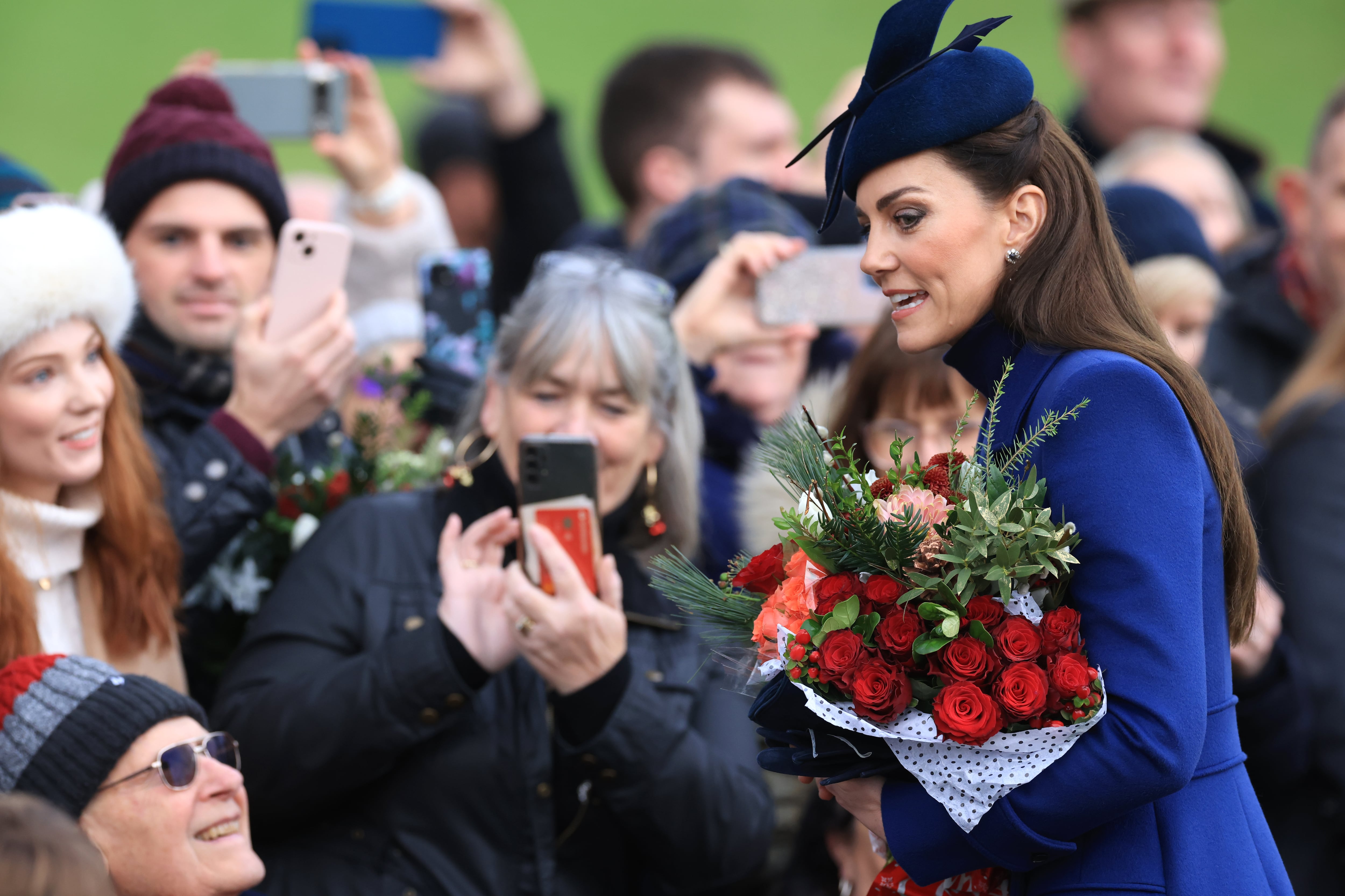 Kate Middleton, en su última aparición pública el pasado 25 de diciembre. (Photo by Stephen Pond/Getty Images)