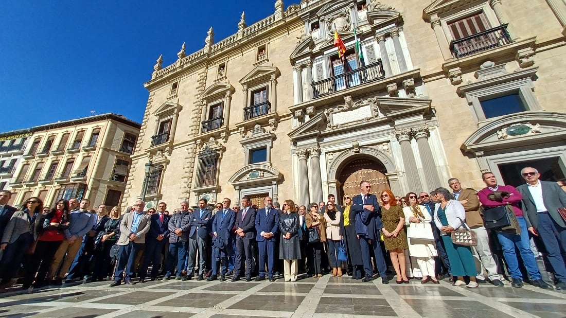 Concentración de los profesionales de la Justicia en Granada