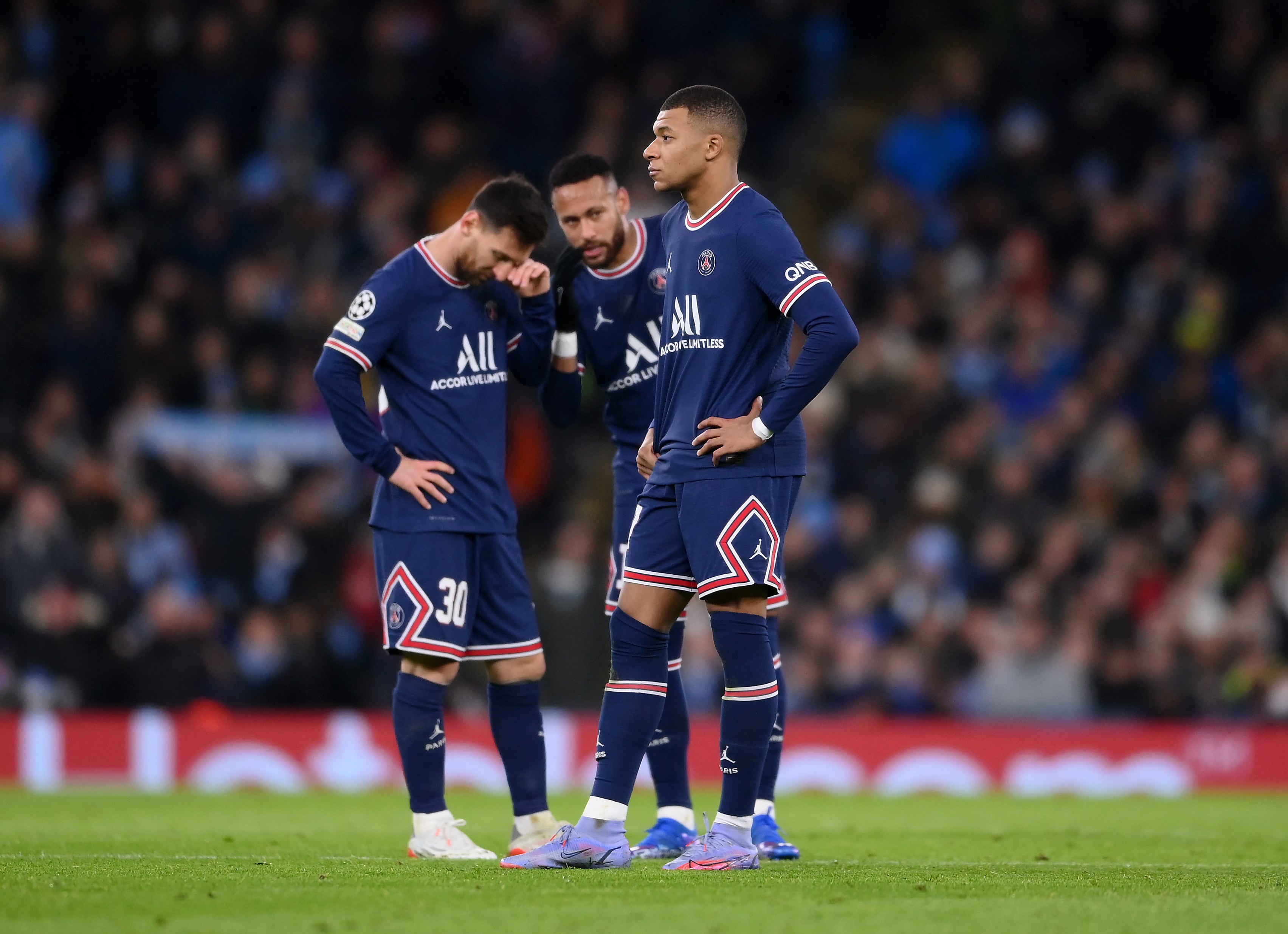 Messi, Mbappé y Neymar, en noviembre.