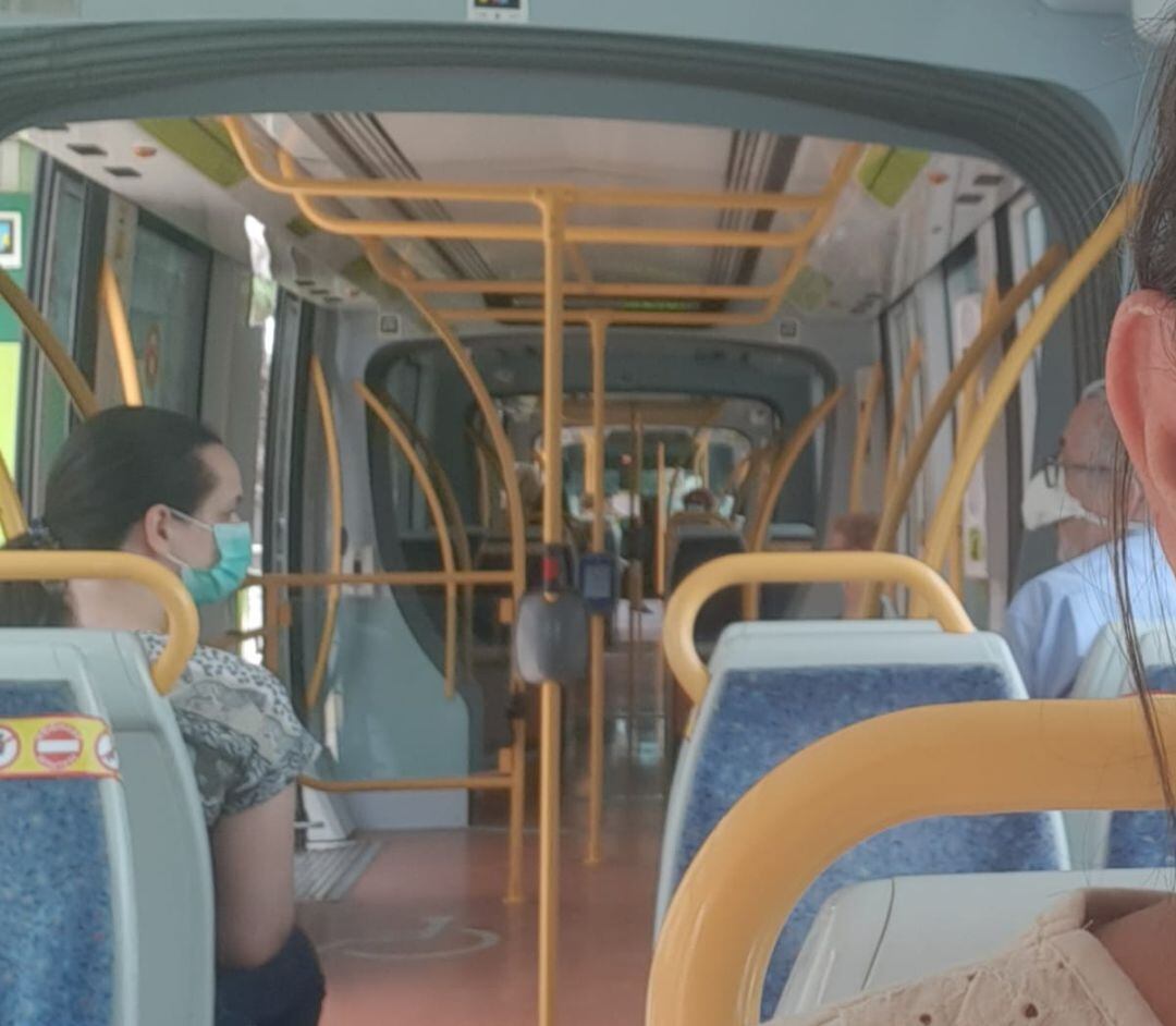 Imágen del tranvía de Murcia