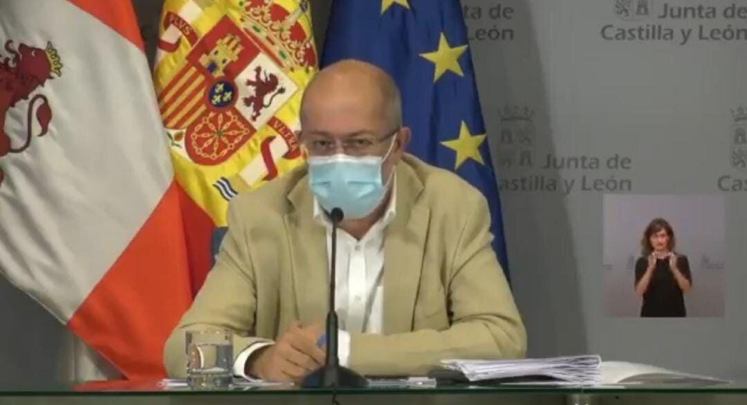 Francisco Igea, vicepresidente de la Junta de Castilla y León, no anuncia nuevas medidas restrictivas para la comunidad