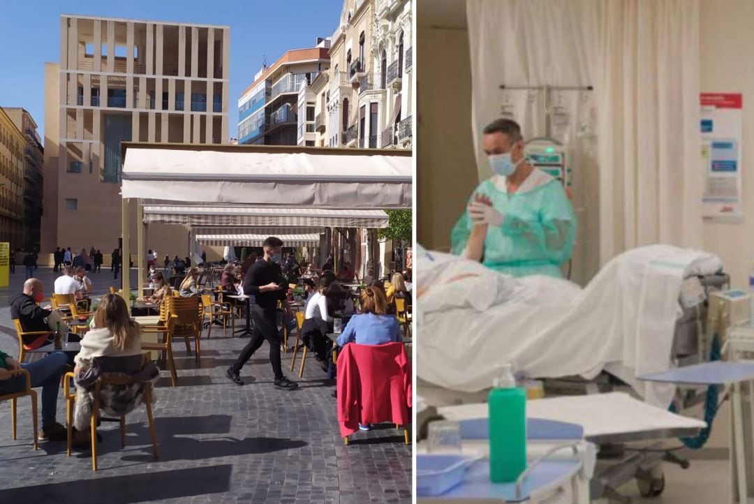 19 municipios de la Región de Murcia han abierto hoy la hostelería al 75% mientras que desde los hospitales piden responsabilidad a los ciudadanos para evitar una cuarta ola