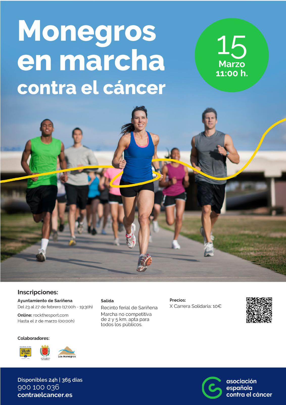 Sariñena prepara su carrera contra el cáncer