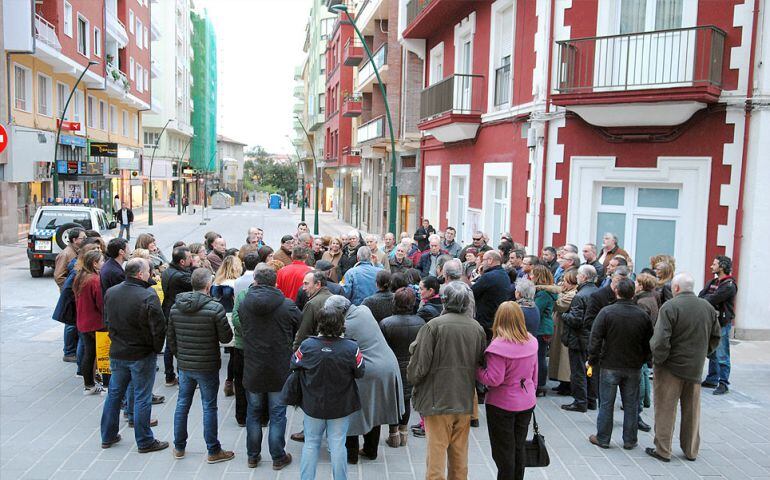 Repercusión de la última manifestación en este barrio de nueve mil habitantes.
