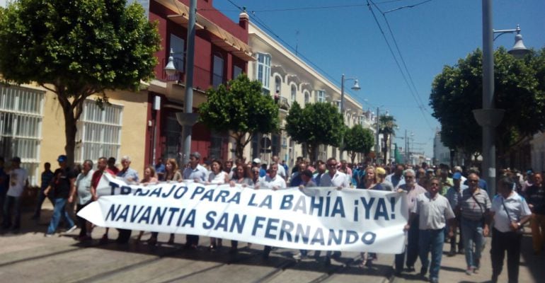 Manifestación de Navantia San Fernando 