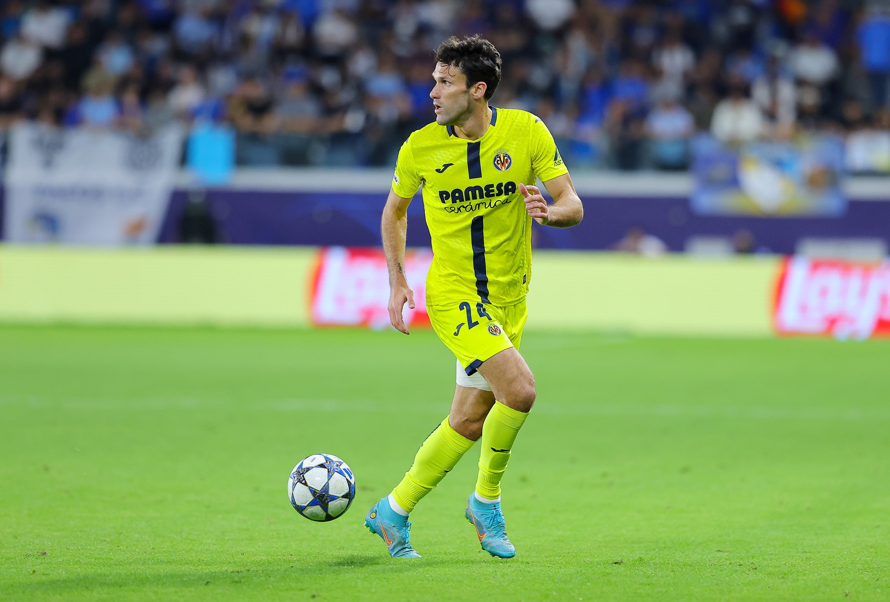LIMASSOL (Cyprus), 05/11/2025.- Alfonso Pedraza of Villarreal in action during the UEFA Champions League league phase match beween Pafos and Villarreal CF, in Limassol, Cyprus, 05 November 2025. (Liga de Campeones, Chipre) EFE/EPA/CHARA SAVVIDOU
