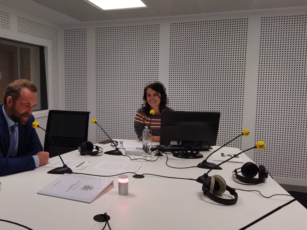 Entrevista a Fernando Valdés, secretario de Estado de Turismo, en su visita a Navarra (27/05/2022)