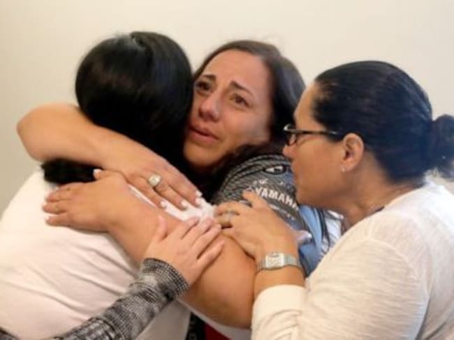 Tanya Ibar junto a sus familiares