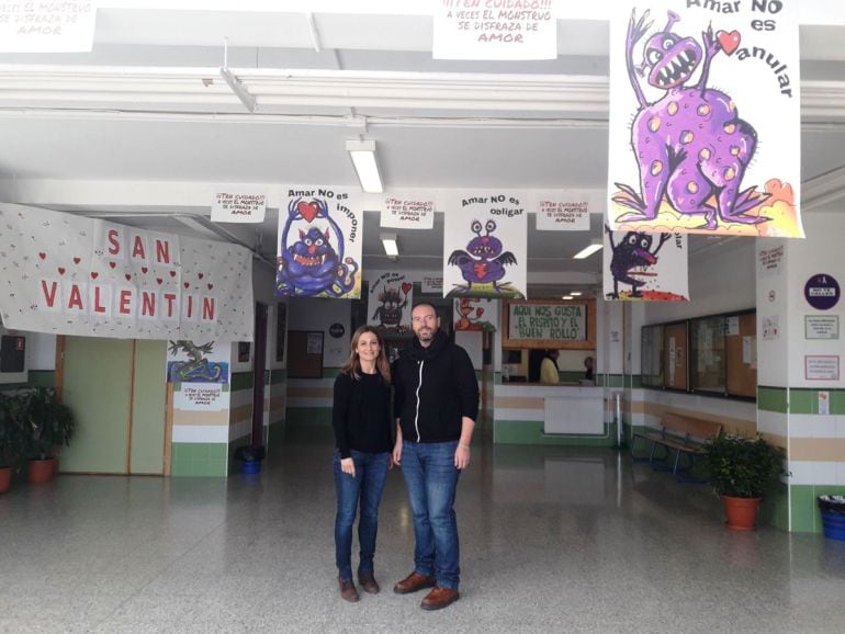 Campaña contra la violencia de género en el instituto Cerro de los Infantes de Pinos Puente (Granada)