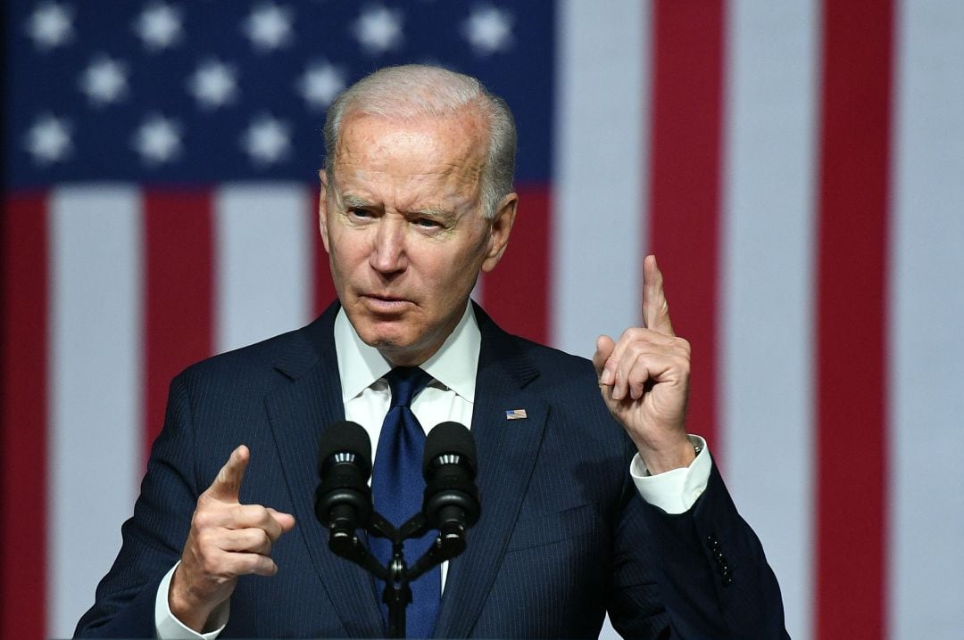 El presidente de EEUU, Joe Biden, en su visita a Tulsa. 