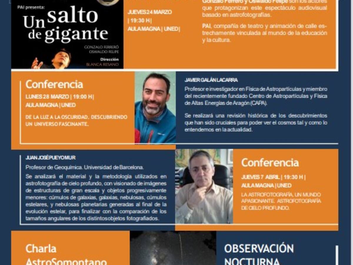 La UNED y AstroSomontano fomentan el conocimiento del cielo en la Semana de la Astronomía