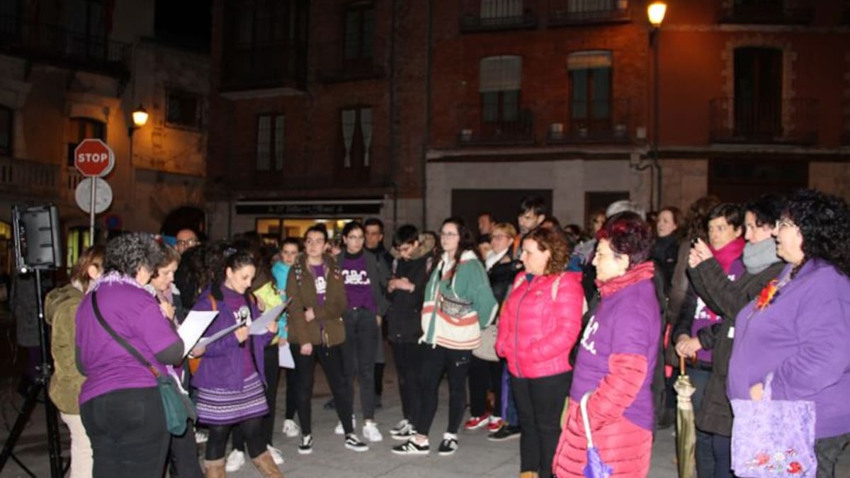 Cientos de mujeres piden igualdad en Cuéllar en el Día Internacional de la Mujer