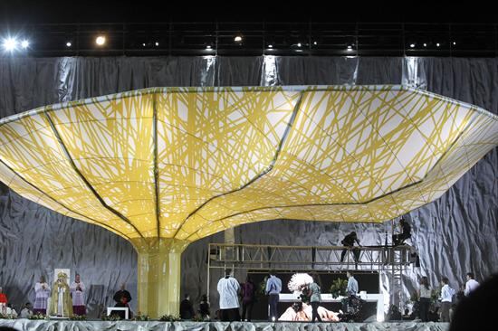Escenario del Papa en Cuatro Vientos