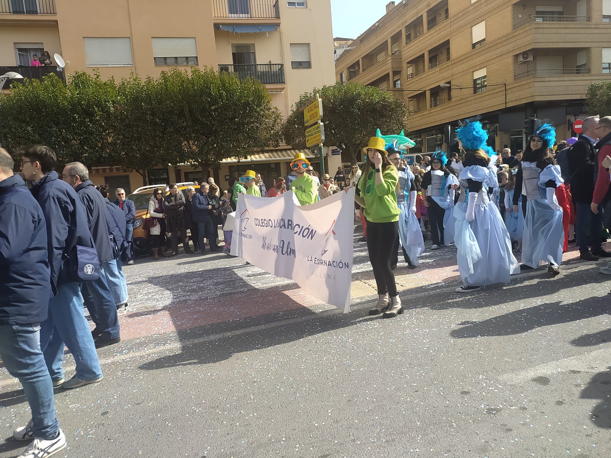 Momento del desfile del carnaval de Villena