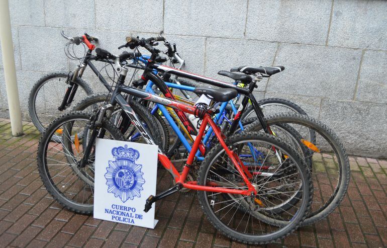 La Policía ha recuperado cinco bicicletas robadas tras la detención