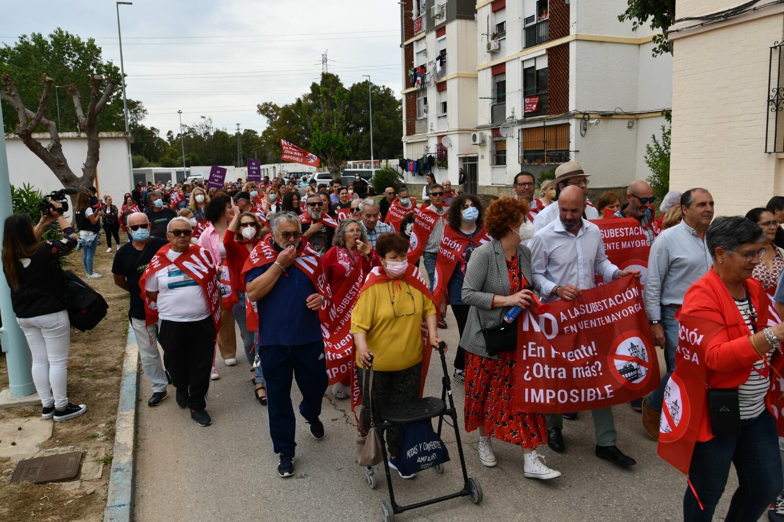 Manifestación  de vecinos del arco de la Bahía de San Roque.