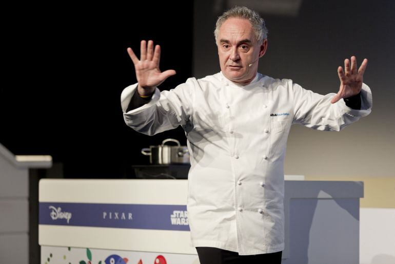 Ferrán Adrià, durante la presentación del proyecto multiplataforma desarrollado junto a Disney.