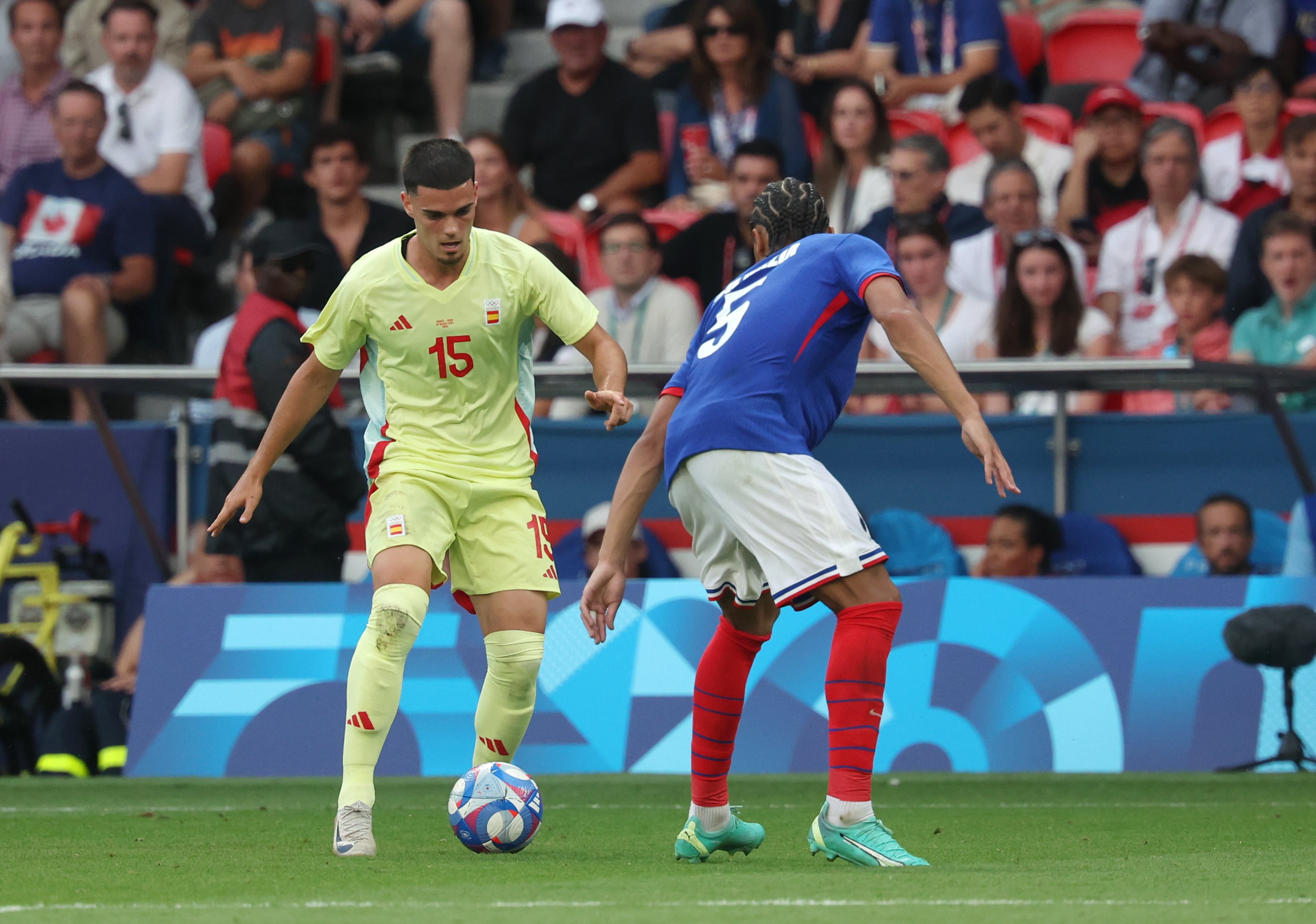 Miguel Gutierrez durante la final de los JJOO ante Francia