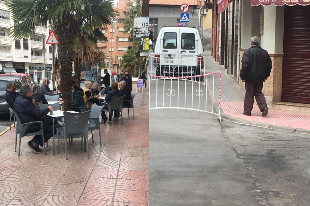 Establecimientos abiertos y otros cerrados todavía en Elda