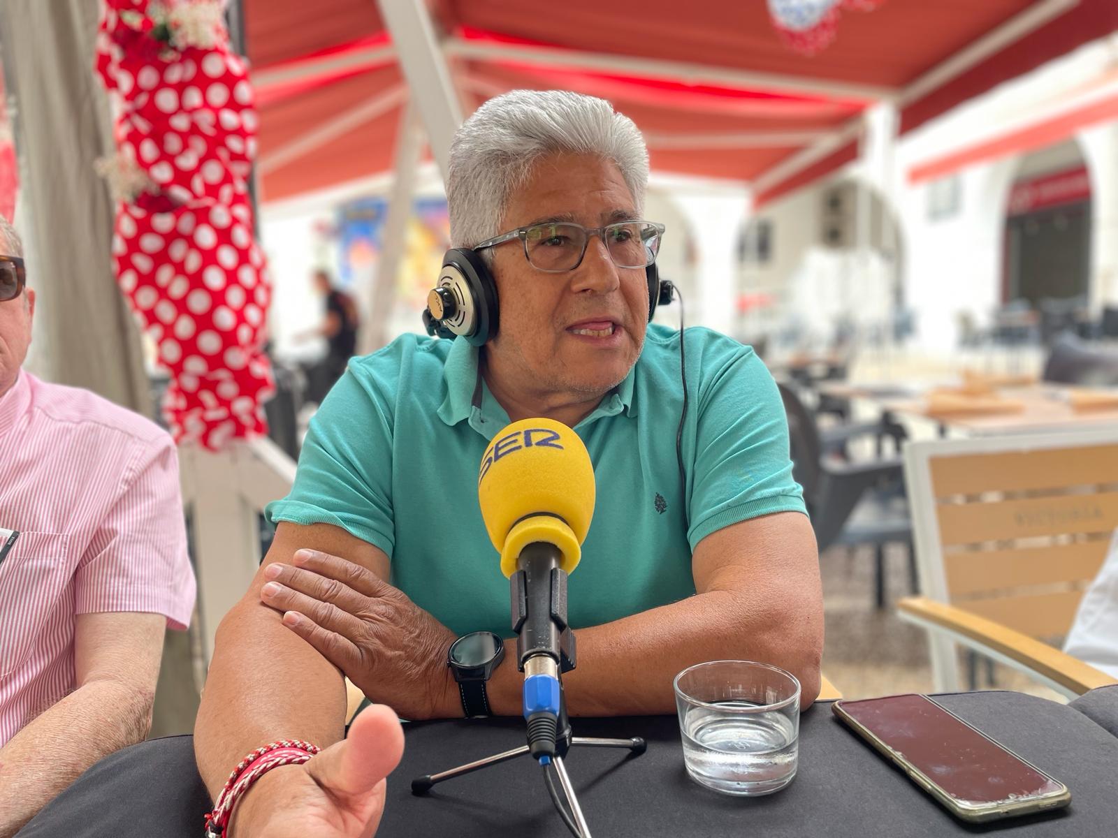 Diego Castañeda, presidente de la caseta la Novia del Sol y directivo de la Federación de Casetas El Farolillo