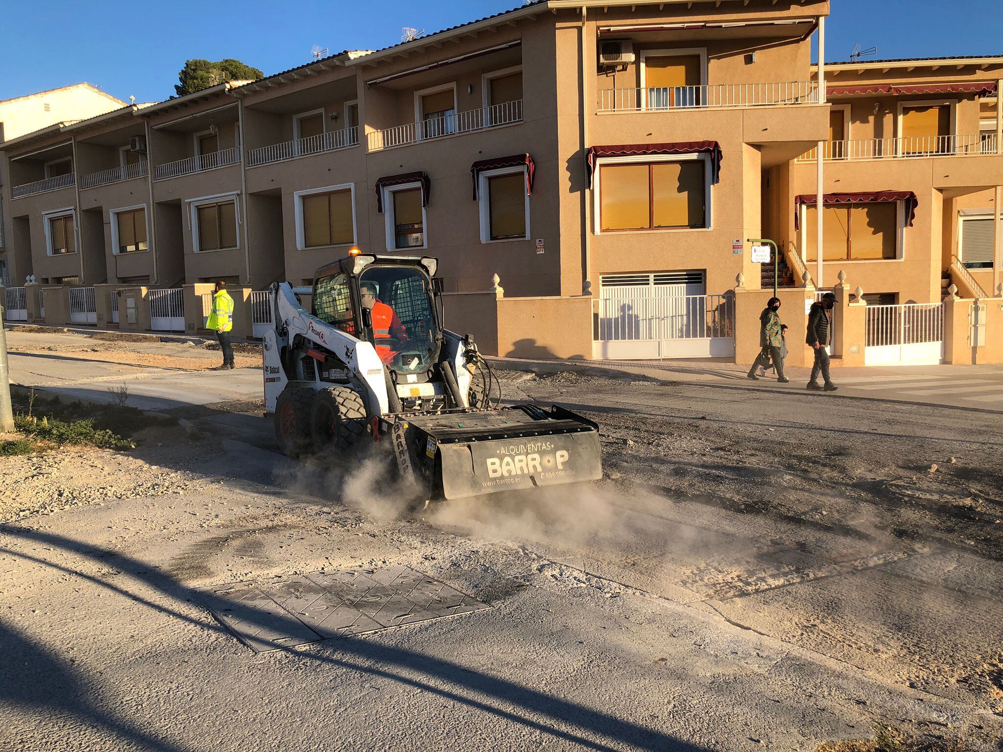 Obras de pavimentación en Caudete