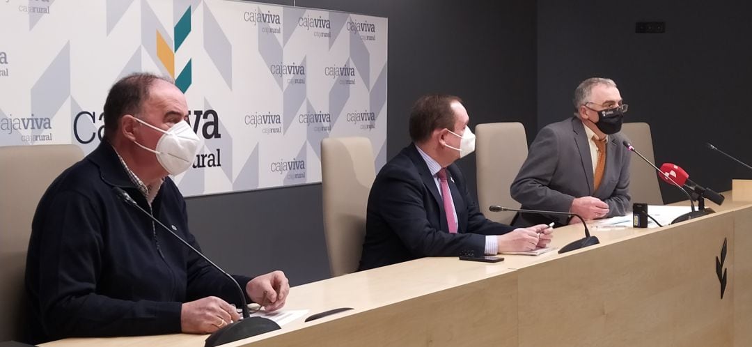 De izda a dcha, Manuel Morquillas, Ramón Sobremonte y José Mª Calzada