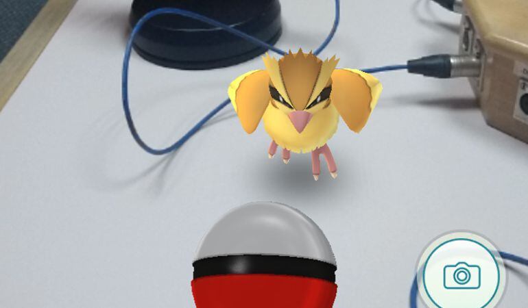 Un Pidgey en la redacción de SER Madrid Sur