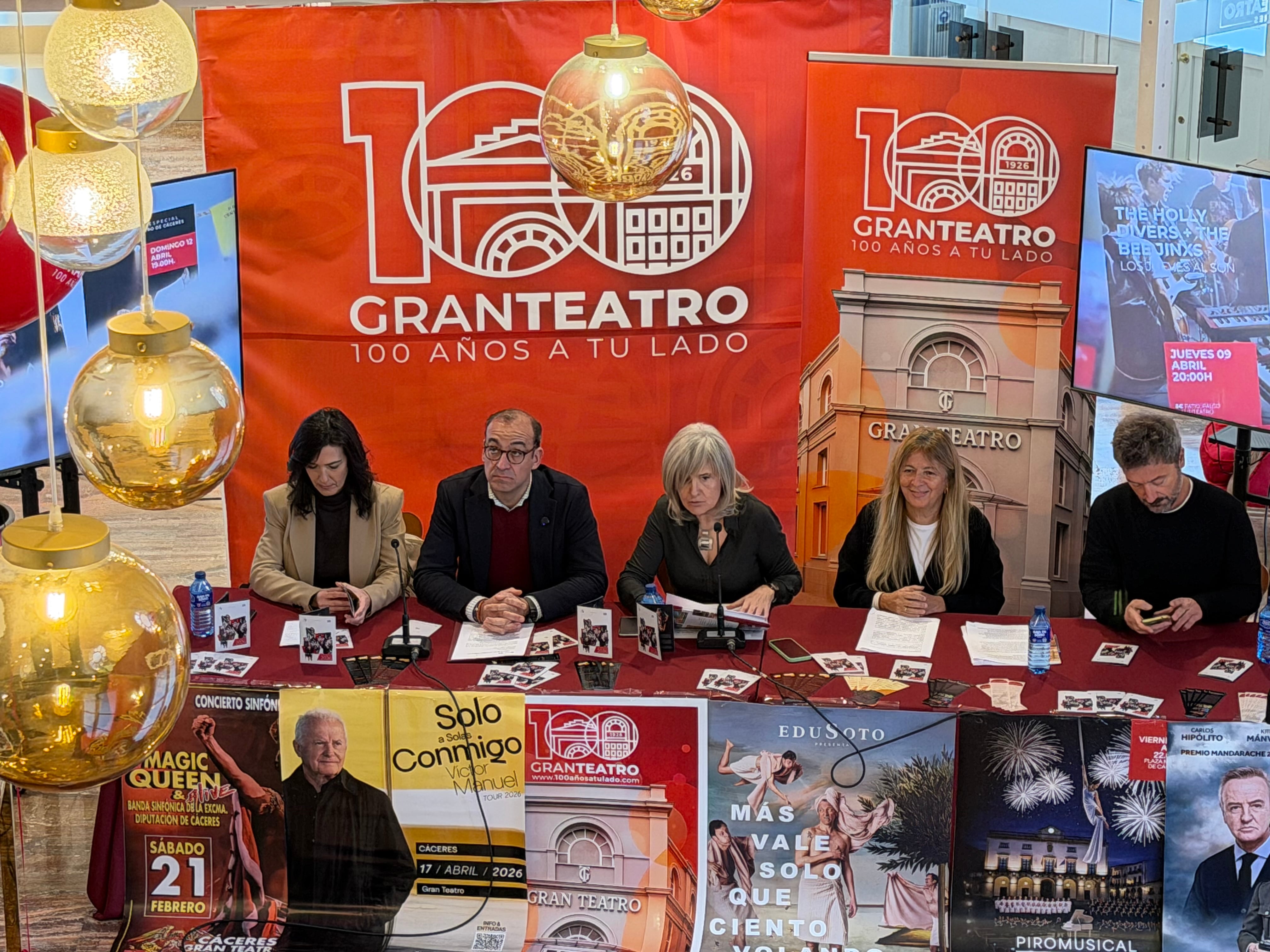 Presentación de la programación del centenario del Gran Teatro de Cáceres