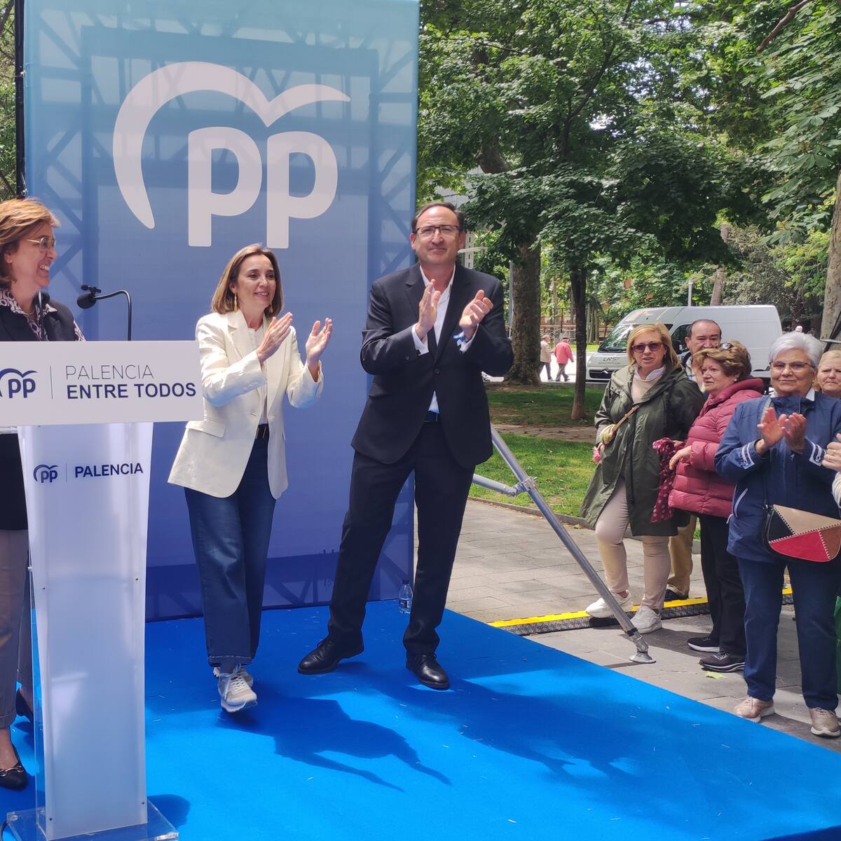 Cuca Gamarra: "Es el momento del voto, del voto a Alfonso Polanco y de acabar con el sanchismo"